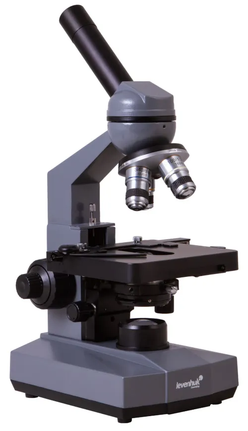 foto monokularowy mikroskop biologiczny Levenhuk 320 PLUS,  3