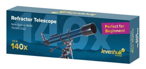 obraz teleskop Levenhuk New Skyline BASE 70/900 EQ2,  2