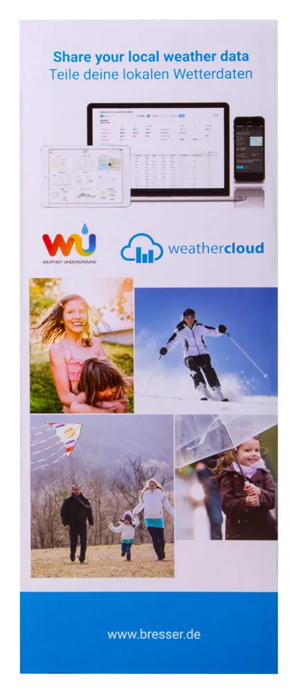 zdjęcie stacja meteorologiczna Bresser 5-in-1 Wi-Fi z kolorowym wyświetlaczem,  14