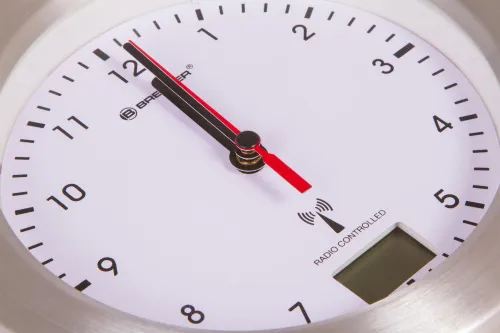 fotografia wodoszczelny zegar ścienny do łazienki Bresser MyTime Bath, biały,  4