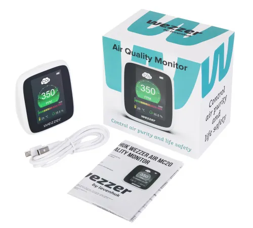 zdjęcie miernik zanieczyszczenia powietrza Levenhuk Wezzer Air MC20,  2