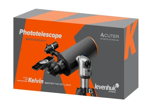 fotografia fototeleskop Levenhuk Kelvin MAK127 AZ GOTO Wi-Fi,  10