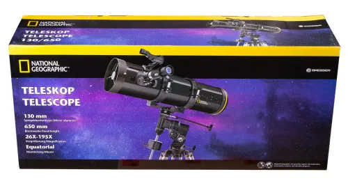 obraz teleskop Bresser National Geographic 130/650 EQ,  8