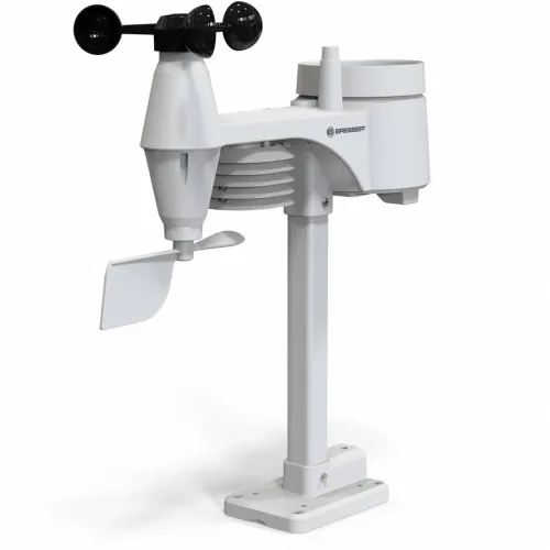 foto stacja meteorologiczna Bresser 5-in-1 Wi-Fi z kolorowym wyświetlaczem, biała,  3