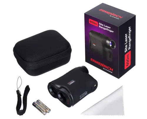 obraz budowlany dalmierz laserowy Ermenrich LR600, czarny,  2
