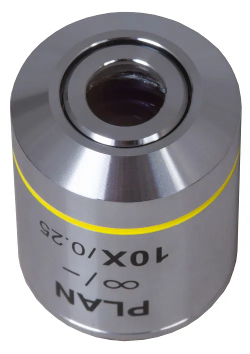 obraz obiektyw planarno-achromatyczny z korekcją do nieskończoności Levenhuk MED 10x,  4