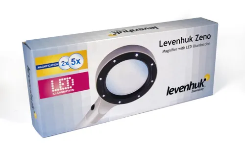 zdjęcie lupa Levenhuk Zeno 400 z podświetleniem LED, 2/4x, 88/21 mm, metalowa,  2