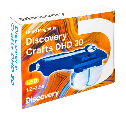 obraz lupa nagłowna Levenhuk Discovery Crafts DHD 30,  12