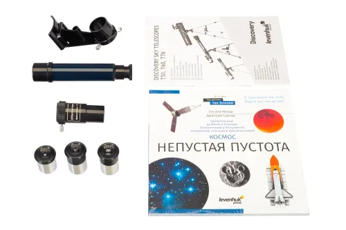 obraz teleskop Levenhuk Discovery Sky T76 z książką,  3