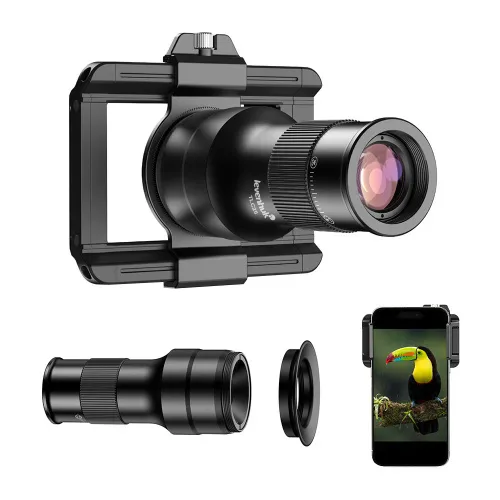 fotografia telekular i mikrokular do smartfonu Levenhuk Kelvin TLC25,  2