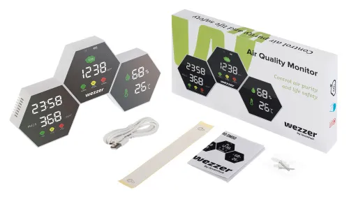 fotografia miernik zanieczyszczenia powietrza Levenhuk Wezzer Air PRO DM50,  2