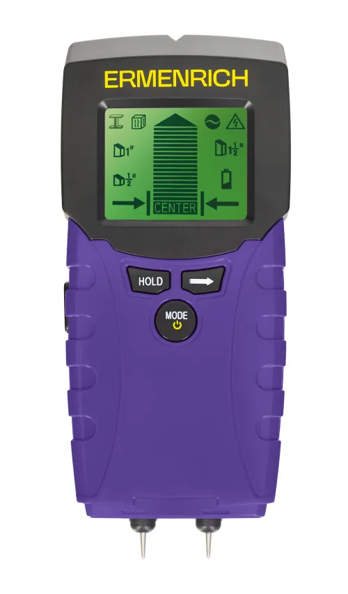 zdjęcie detektor kołków i wilgoci 2-w-1 Ermenrich Ping TM100,  2