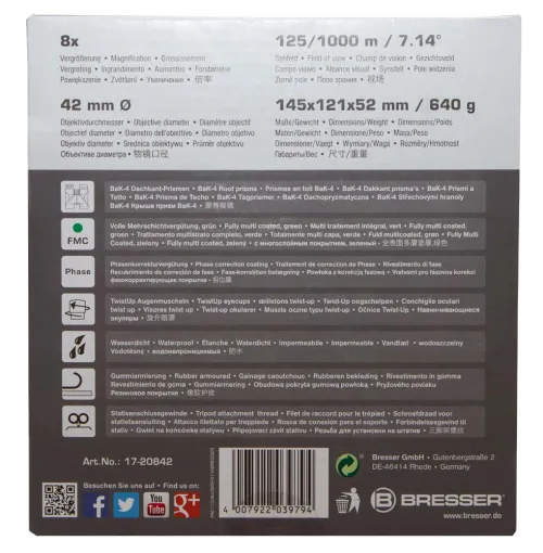 obraz lornetka Bresser Pirsch 8x42,  13