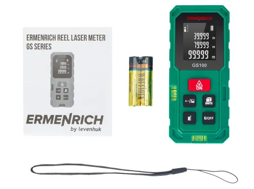 fotografia miernik laserowy Ermenrich Reel PLUS GS100,  2