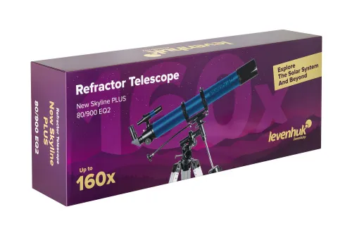 fotografia teleskop Levenhuk New Skyline PLUS 80/900 EQ2,  13