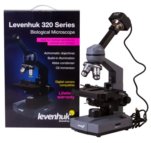 obraz monokularowy mikroskop cyfrowy Levenhuk D320L PLUS 3.1M,  19
