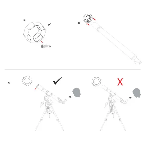 zdjęcie explore Scientific filtr słoneczny Sun Catcher do teleskopów 110–130 mm,  6