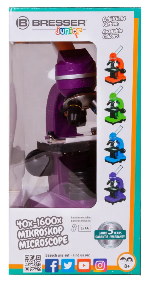 obraz mikroskop Bresser Junior Biolux SEL 40–1600x,  13