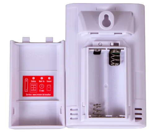 fotografia stacja meteorologiczna Bresser TemeoTrend JC LCD RC (zegar ścienny), czarna,  9