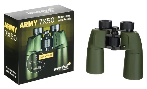 obraz lornetka Levenhuk Army 7x50 z celownikiem,  6