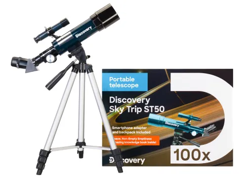 fotografia teleskop Levenhuk Discovery Sky Trip ST50 z książką,  2