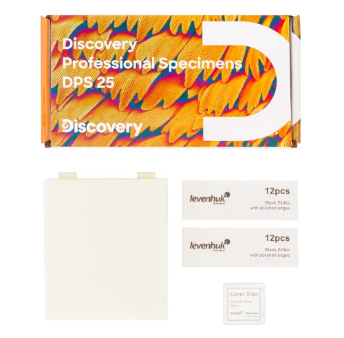 obraz zestaw mikropreparatów Levenhuk Discovery Prof DPS 25. „Biologia, ptaki itp.”,  4
