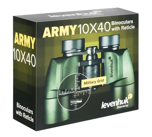 fotografia lornetka Levenhuk Army 10x40 z celownikiem,  14