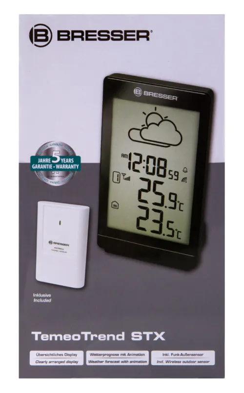 foto stacja meteorologiczna Bresser TemeoTrend STX RC, czarna,  13