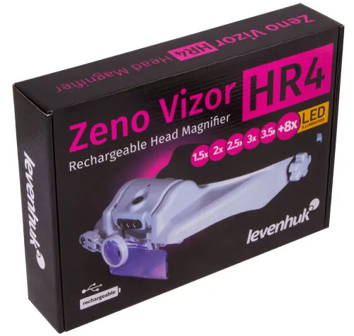 zdjęcie lupa nagłowna Levenhuk Zeno Vizor HR4 z akumulatorem,  11