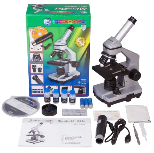 obraz mikroskop Bresser Junior 40x–1024x, bez futerału,  11