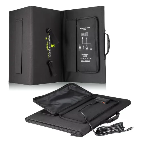 obraz przenośna ładowarka słoneczna Bresser 120 W z przyłączem USB,  8