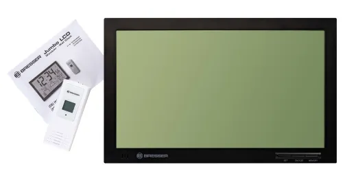 foto zegar ścienny Bresser MyTime Jumbo LCD,  12