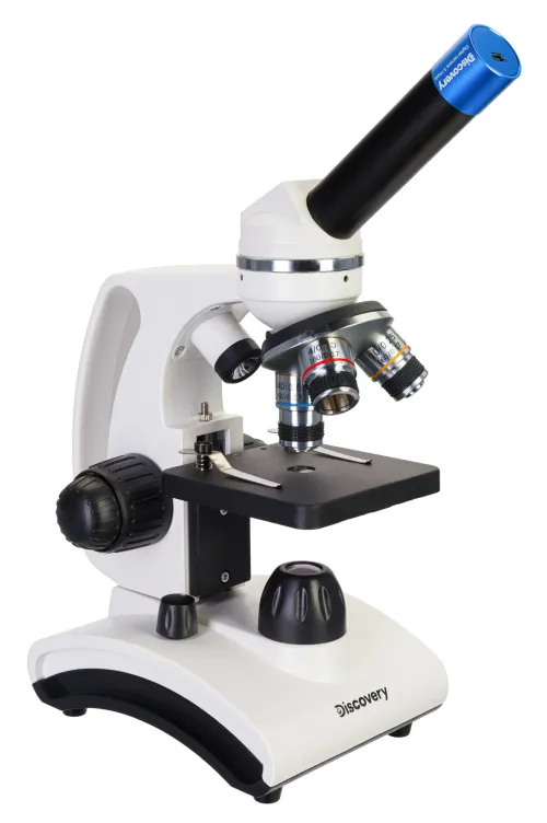 zdjęcie mikroskop cyfrowy Levenhuk Discovery Femto Polar z książką,  6