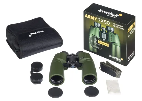 obraz lornetka Levenhuk Army 7x50 z celownikiem,  5