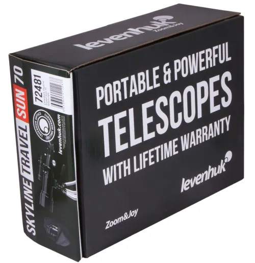 obraz teleskop Levenhuk Skyline Travel Sun 70,  18