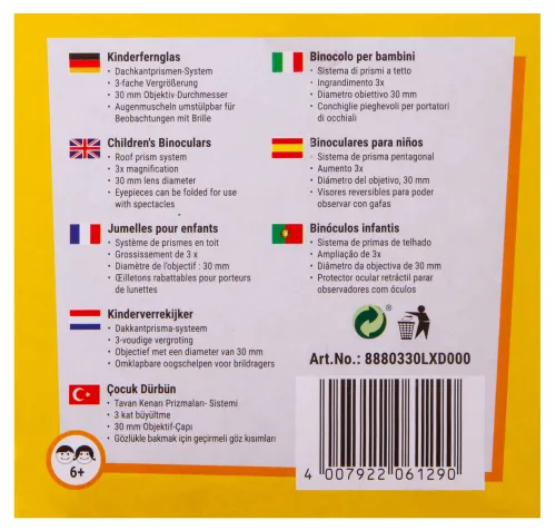 zdjęcie lornetka dziecięca Bresser Junior 3x30,  5