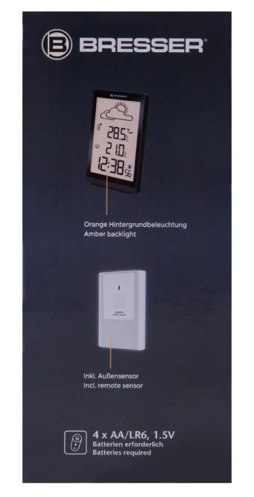 zdjęcie stacja meteorologiczna Bresser TemeoTrend ST RC, czarna,  13