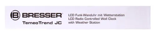 obraz stacja meteorologiczna Bresser TemeoTrend JC LCD RC (zegar ścienny), biała,  13