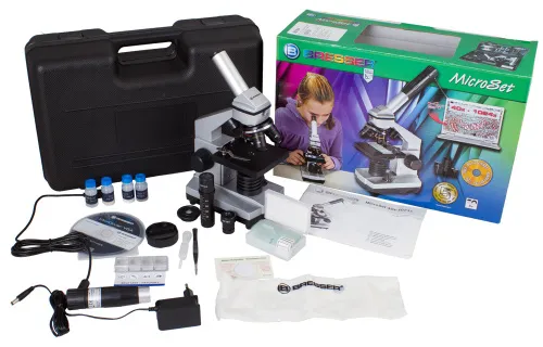 fotografia mikroskop Bresser Junior 40x–1024x, z futerału,  10