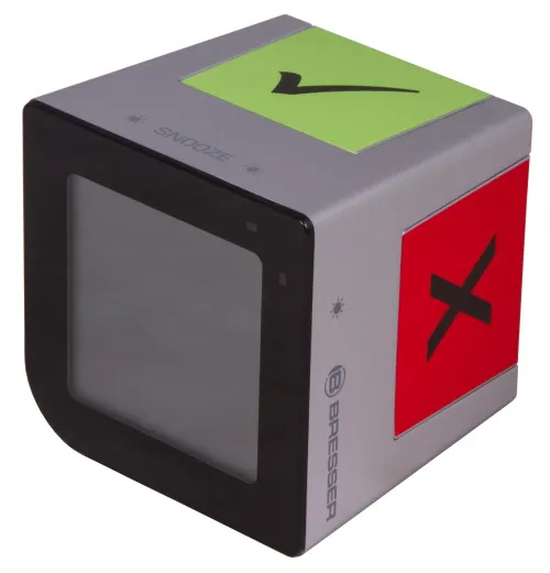 zdjęcie budzik stołowy Bresser FlipMe, srebrny,  5