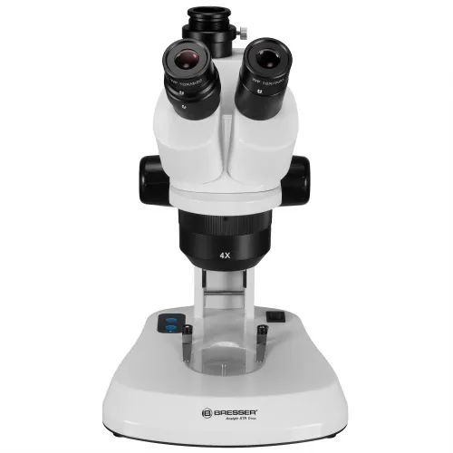obraz trinokularowy mikroskop stereoskopowy Bresser Analyth STR Trino 10x - 40x,  4