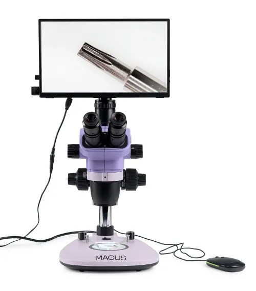 foto cyfrowy mikroskop stereoskopowy MAGUS Stereo D8T LCD BASE,  4