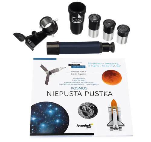 foto teleskop Levenhuk Discovery Spark 769 EQ z książką,  3