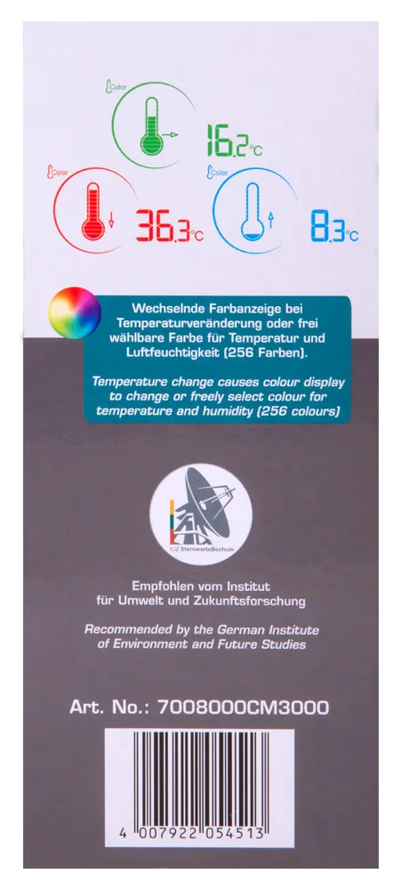 zdjęcie stacja meteorologiczna Bresser Temeo Life H z kolorowym wyświetlaczem, czarna,  13