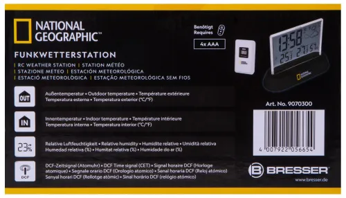 obraz stacja meteorologiczna Bresser National Geographic, przeźroczysta,  12