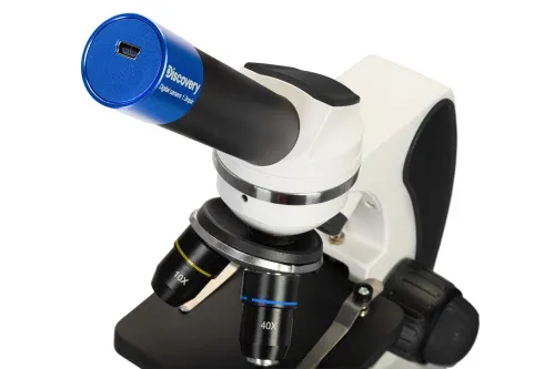 zdjęcie mikroskop cyfrowy Levenhuk Discovery Pico Polar z książką,  4