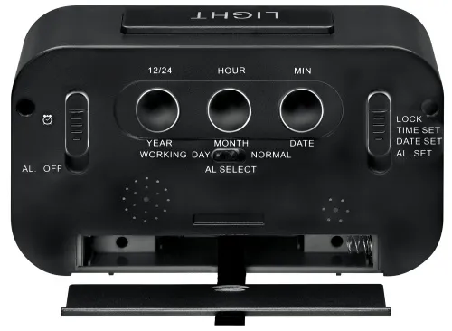 fotografia budzik Bresser MyTime Duo LCD, czarny,  2