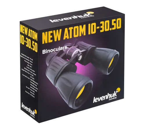 obraz lornetka Levenhuk New Atom 10–30x50,  13