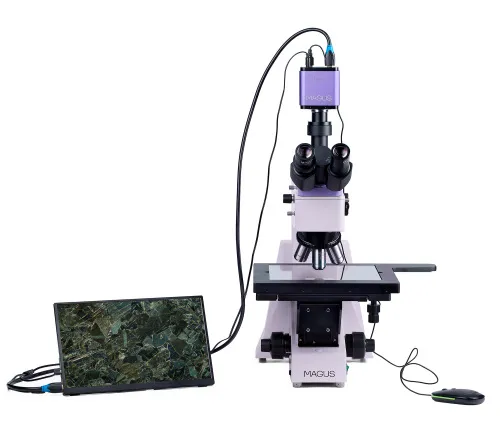 fotografia mikroskop metalurgiczny cyfrowy MAGUS Metal D650 BD LCD,  6