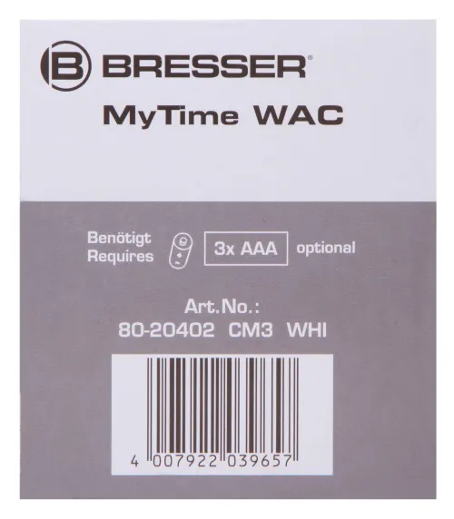 zdjęcie budzik stołowy Bresser MyTime WAC, czarny,  14